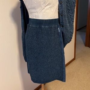 Blue Willi’s waffle knit skirt